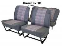 renault komplette sitzbezuege saetze r4 vorne hinten als ersatz defekten kunstleder stoff P88863 - Bild 1