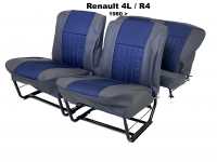 renault komplette sitzbezuege saetze r4 vorne hinten als ersatz defekten stoff jeans P88872 - Bild 1