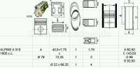 Renault - A310, Kolben + Zylinder (4 Stück). Passend für Renault Alpine A310 (4 Zylinder). Hubraum