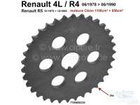 Renault - R4/R5, Zahnrad Nockenwelle. 34 Zähne. Passend für Renault R4, R5. Achtung: Das Zahnrad h