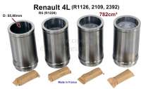 Renault - R4/R5, Kolben + Zylinder (4 Stück). Passend für Renault R4 (R1126, 2109, 2392). R5 (R122