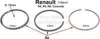 Renault - R4/R5/R6/Caravelle, Kolbenringe (Motor 1108ccm), für 1 Kolben. Bohrung: 70mm. Passend fü