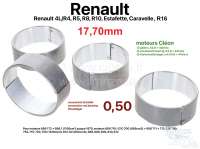 Renault - R4/R5/R8/R10/Estafette/Caravelle/R16, Pleuellagersatz. Breite: 17,70mm. 0,50 Übermaß. Pa
