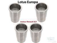Renault - Lotus Europa, Kolben + Zylinder (4 Stück) für Renault Motor 821 (high compression specia