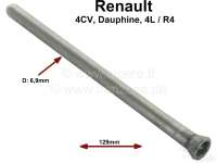 Renault - Stößelstange (per Stück), passend für Renault R4, Dauphine, 4CV. Länge: 129mm. Schaft