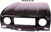 Renault - R4, Motorhaube, für eckige Blinker. Die Motorhaube hat keine Belüftungsgitter unter dem 