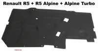 renault motorhaube frontbleche kuehlergrill r5 motorhauben daemmmatte phase 1 einschliesslich aller alpine P87396 - Bild 1