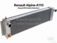 Alle - A110/R8 Gordini, Kühler aus Aluminium (Frontkühler). Passend für Alpine A110 + Renault 
