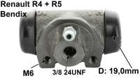 renault radbremszylinder hinten r4r5 links rechts bremssystem bendix fr P84085 - Bild 1