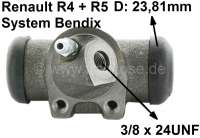 Alle - R4/R5, Radbremszylinder, vorne links. Bremssystem: Bendix. Passend für  Renault R4 (R1123
