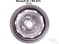 Renault - Felge 4,0x13 (Nachbau). Passend für Renault R4 GTL. Renault R5, R6. Lochkreis: 3x130mm. E
