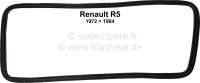 Renault - R5, Windschutzscheibendichtung. Passend für Renault R5, von Baujahr 1972 bis 1984. Für d