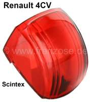 renault rueckbeleuchtung 4cv blinkerglas rot 1 scintex P85400 - Bild 1