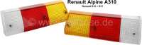 Renault - A310/R15/R17, Rücklichtkappe links + rechts (1 Satz). Passend für Renault Alpine A310. R