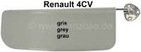 Citroen-2CV - 4CV, Sonnenblende, grau. Passend für Renault 4CV. Die Sonnenblende ist links + rechts bau