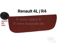 Renault - R4, Sonnenblende links. Farbe: rot. Passend für Renault R4.