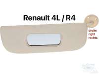 renault sonnenblende innenspiegel r4 rechts farbe beige P88846 - Bild 1