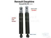 Renault - Dauphine/R8/R10, Stoßdämpfer hinten (2 Stück). Passend für Renault Dauphine, außer Go