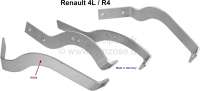 Renault - R4, Stoßstangenhalter hinten (4 Teile). Material: Edelstahl. Passend für Renault R4. Mad