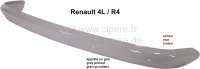 Renault - R4, Stoßstange hinten (Nachbau). Farbe: Grau grundiert. Passend für Renault R4. Per Stü