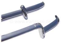 Renault - Dauphine, Stoßstange vorne + hinten, aus Edelstahl. Passend für Renault Dauphine. Incl. 