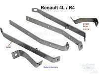 Renault - R4, Stoßstangenhalter vorne (6 Teile). Material: Edelstahl. Passend für Renault R4. Made