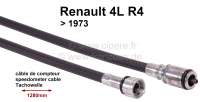 Renault - Tachowelle. Länge: 1280mm. Passend für Renault R4, bis Baujahr 1973.