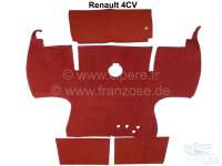 Renault - 4CV, Teppichsatz, passend für Renault 4CV. 4 Teile. Bedeckt den ganzen Fahrgastraum. Farb