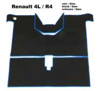 renault teppichsaetze fussmatten r4 teppichsatz velour exellence schwarz noir blauer P88113 - Bild 1