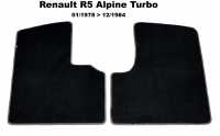renault teppichsaetze fussmatten r5 alpine turbo fussmattensatz vorne velour exellence links rechts P88889 - Bild 1