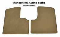 renault teppichsaetze fussmatten r5 alpine turbo fussmattensatz vorne velour exellence links rechts P88890 - Bild 1