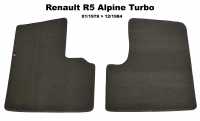 renault teppichsaetze fussmatten r5 alpine turbo fussmattensatz vorne velour exellence links rechts P88892 - Bild 1