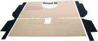 renault teppichsaetze fussmatten r6 teppichsatz velour creme beige P88838 - Bild 1