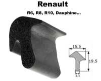 Renault - R6/R8/Dauphine, Türdichtungsprofil, per Meter. Passend für Renault R6, R8, R10, Dauphine