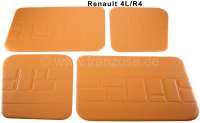 Renault - R4, Türverkleidung (4 Stück) Kunstleder braun-beige (Camello). Passend für Renault R4.