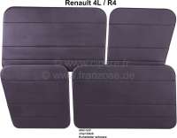 renault tuerverkleidungen r4 tuerverkleidung 4 kunstleder schwarz vorne hinten P88223 - Bild 1