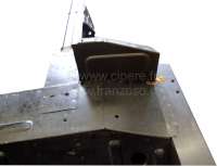 Renault - R4, Verschlussblech hinten links, für den Längsholm. Passend für Renault R4. Made in Eu