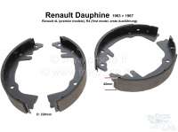 Alle - Bremsbacken vorne (1 Satz). Bremssystem: Bendix. Passend für Renault Dauphine, von Baujah