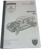 Renault - Werkstatthandbuch Nachdruck (M.R.175). Passend für Renault R4, ab Baujahr 1966. Für Mode