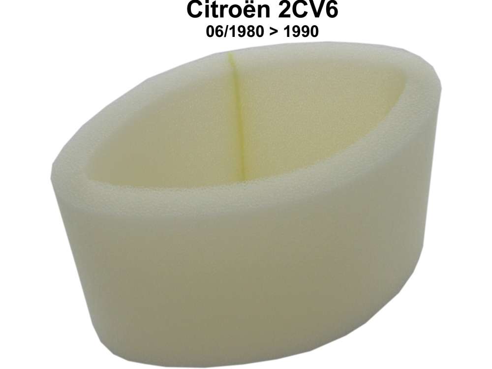 Citroen-2CV - Air cleaner element 2CV6, solo (only foam material), without cap. For 2CV6 starting from y