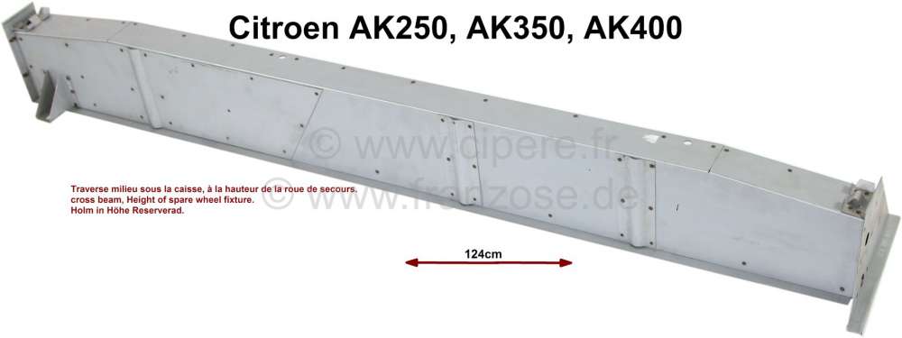 Citroen-2CV - AK, cross-beam under the baggage compartment floor. Suitable for Citroen AK400, AK350, AZU