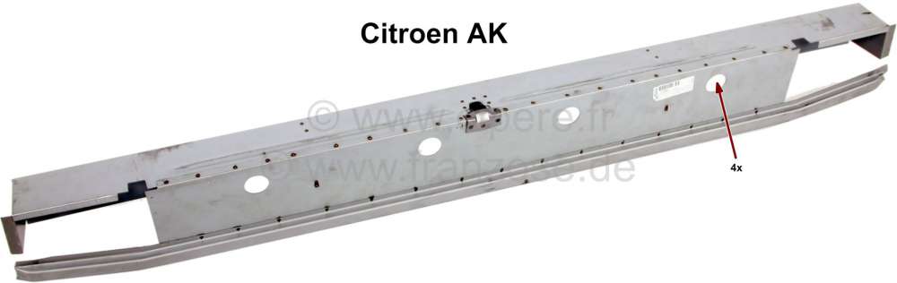 Citroen-2CV - AK400, Rear end panel cross-beam completely, (rear end panel) for Citroen AK400. The cross