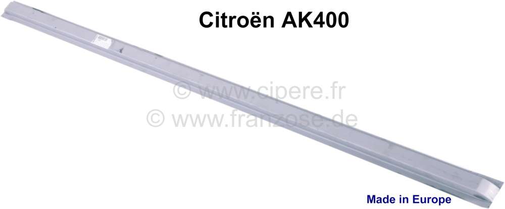 Citroen-2CV - AK400/ACDY, square profile (square cross-beam) on the right, centrically, lengthwise over 