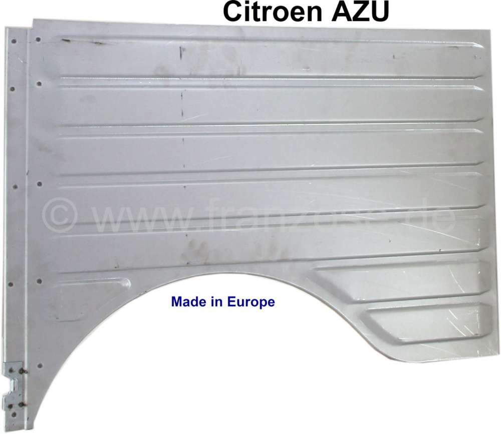 Citroen-2CV - AZU, fender at the rear left. Wide corrugated sheet. Suitable for Citroen AZU. Made in Eur