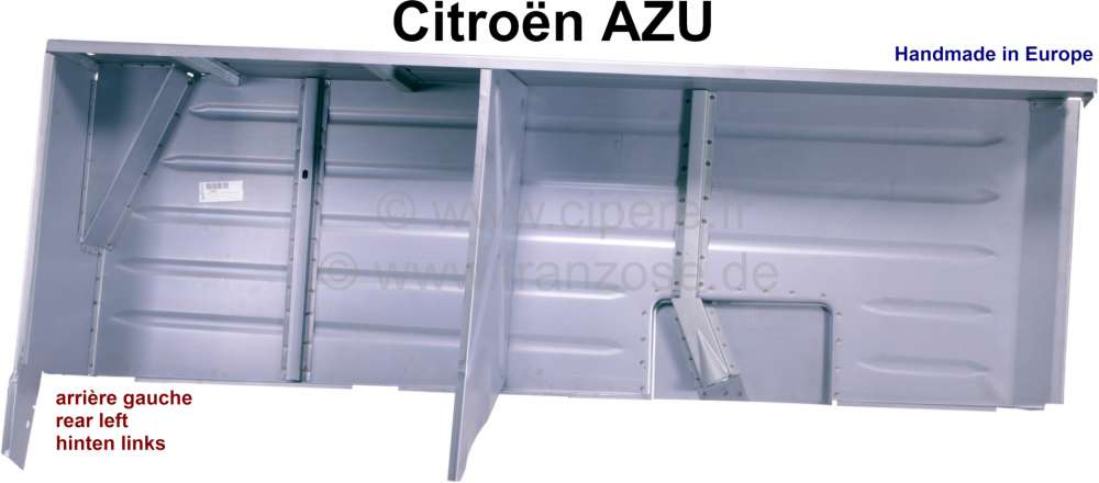 Citroen-2CV - AZU, interior fender at the rear left, in the box body! Suitable for Citroen AZU. 1417mm l