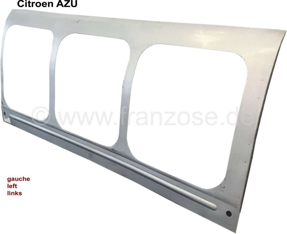 Citroen-2CV - AZU, side panel on the right (casing body), for 3 window. Suitable for Citoen AZU. Reprodu