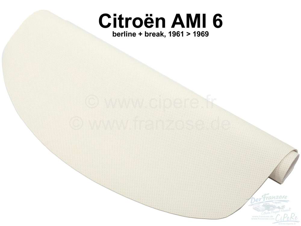 Citroen-2CV - Inside roof lining made of imitation leather (perforated look), laminated (lined) with foa