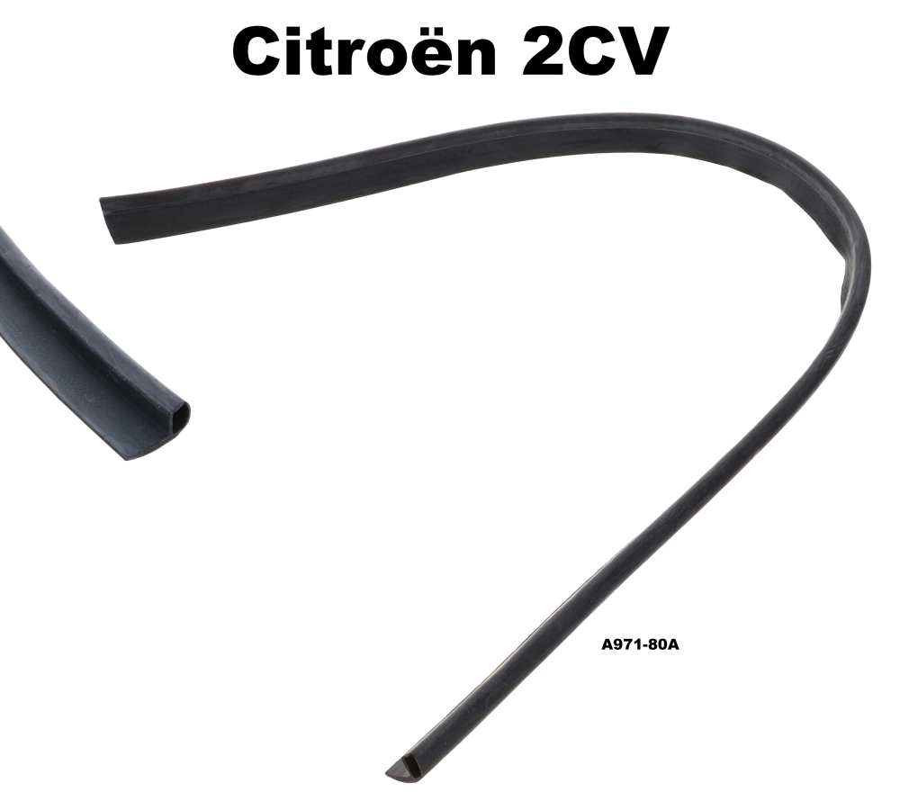 Citroen-2CV - 2CV, windscreen frame, seal under the aluminium rail, at the top of the roof. This seal is