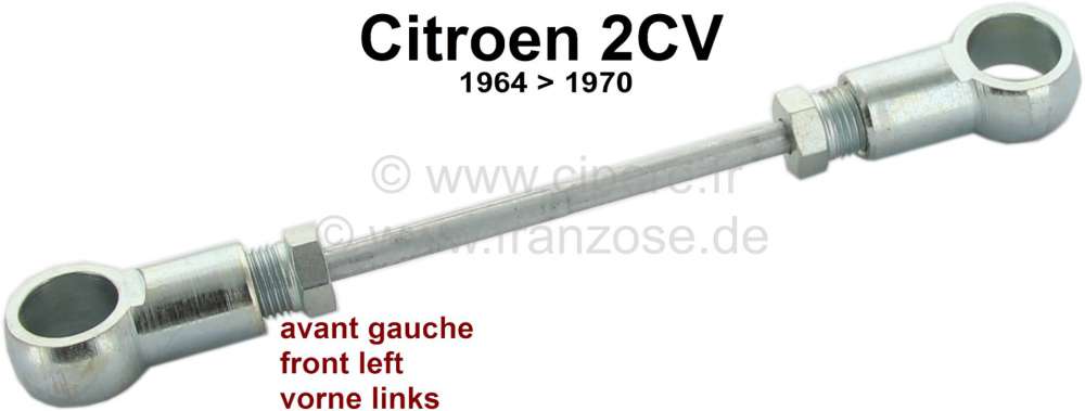 Renault - Brake line, suitable for Citroen 2CV, of year of construction 1964 to 1970. Connection to 