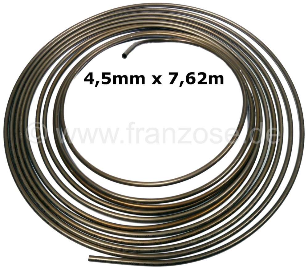 Sonstige-Citroen - Brake + hydraulic line. Diameter: 4,5mm. Length: 7,62m. Material: Kunifer (copper - nickel